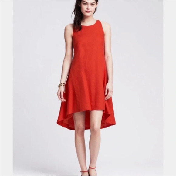 Banana Republic Dresses & Skirts - Banana Republic Linen Trapeze Hi Low Dress